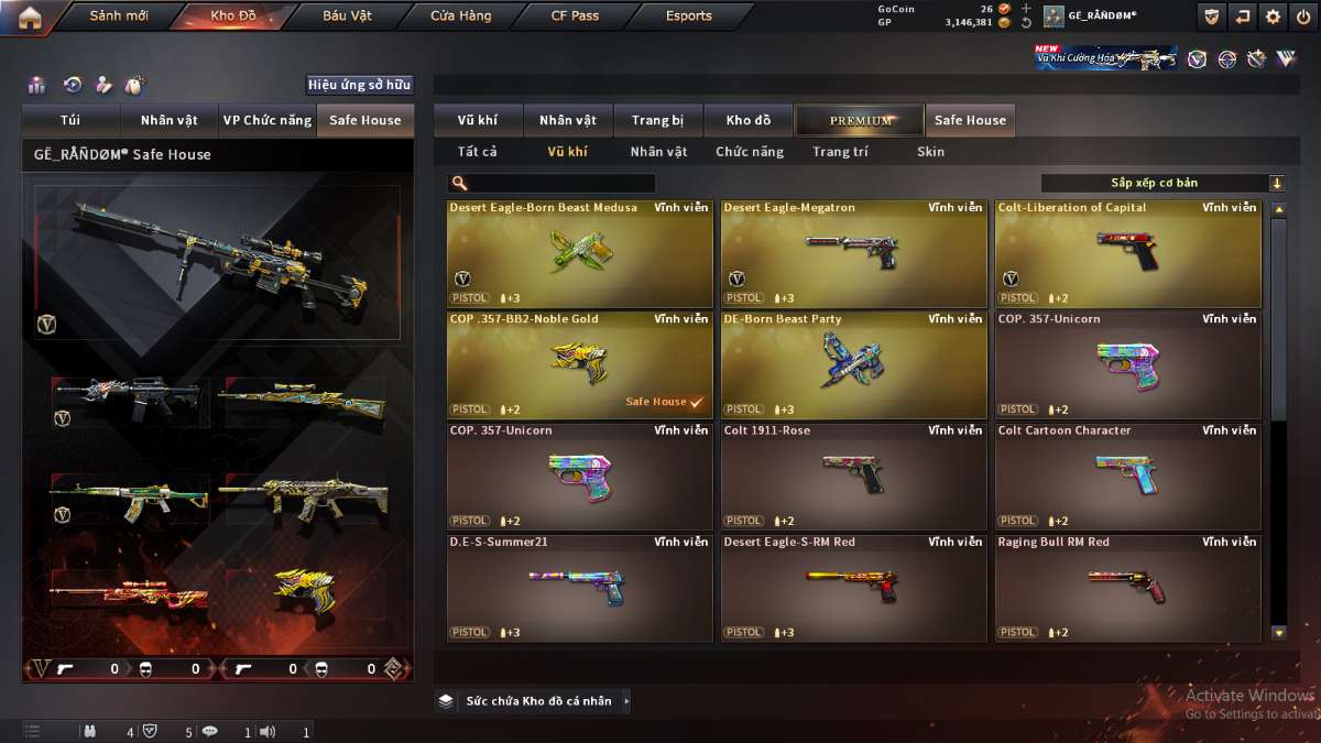 shop acc cf uy tin gia re